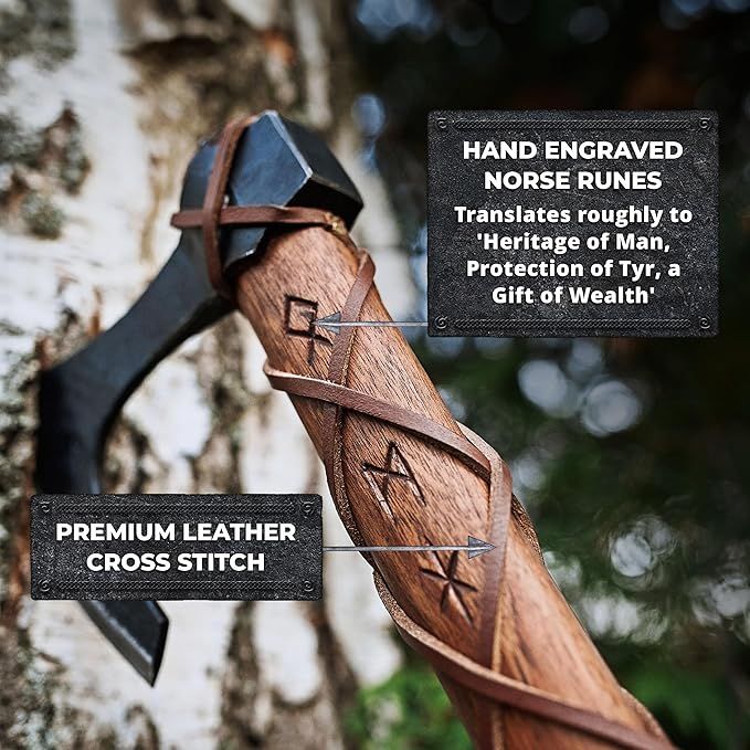Two-Handed Viking Bearded Battle Axe product image (8)