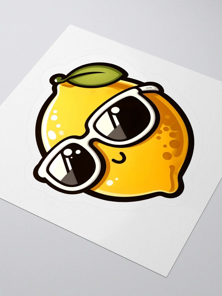 Cool Lemon Wearing Sunglasses Sticker product image (7)