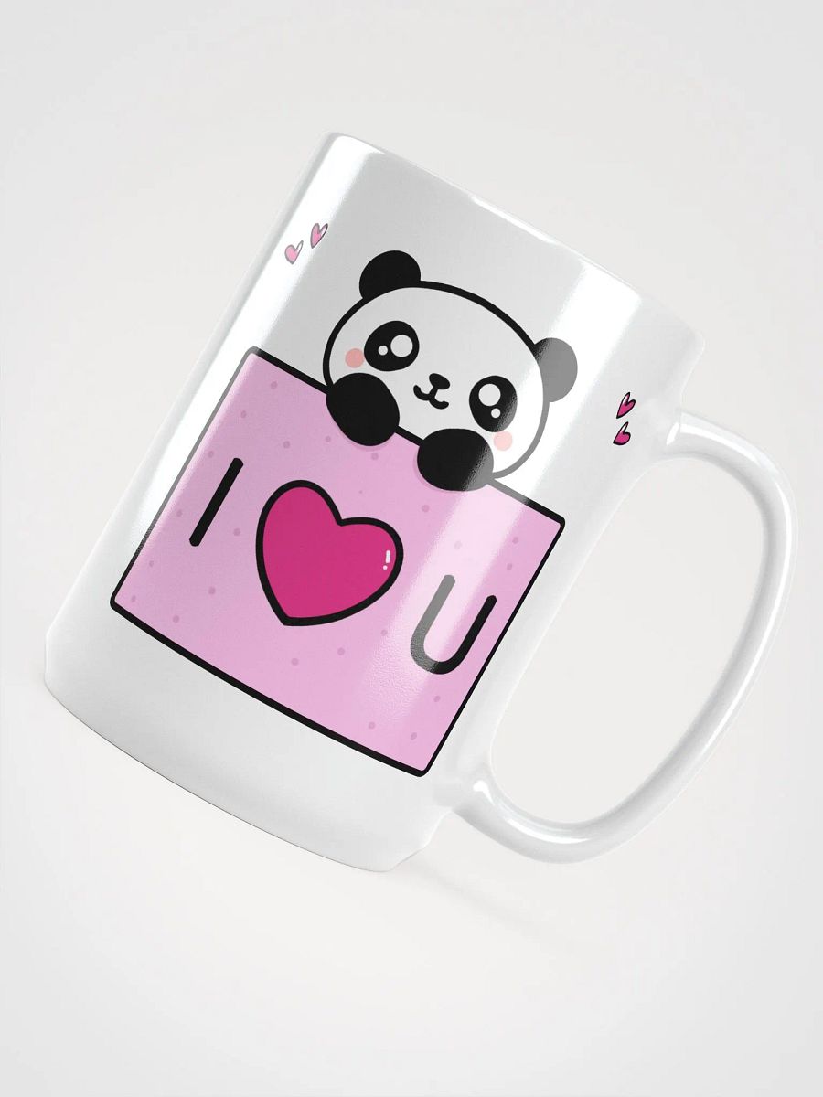 Cute Panda White Glossy Mug product image (4)