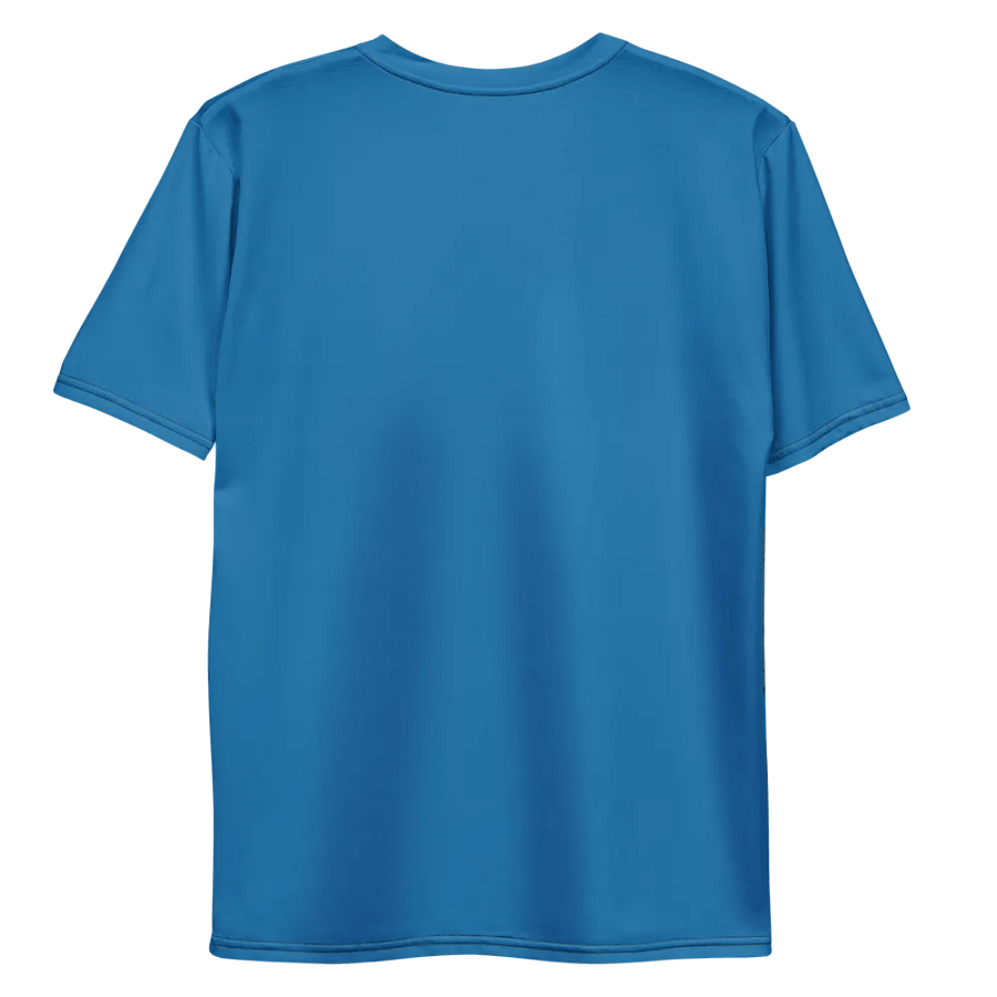 Plain Atlantic Blue True Summer Men's Crewneck Polyester Heavyweight Premium T-Shirt by Treasure Pie product image (10)