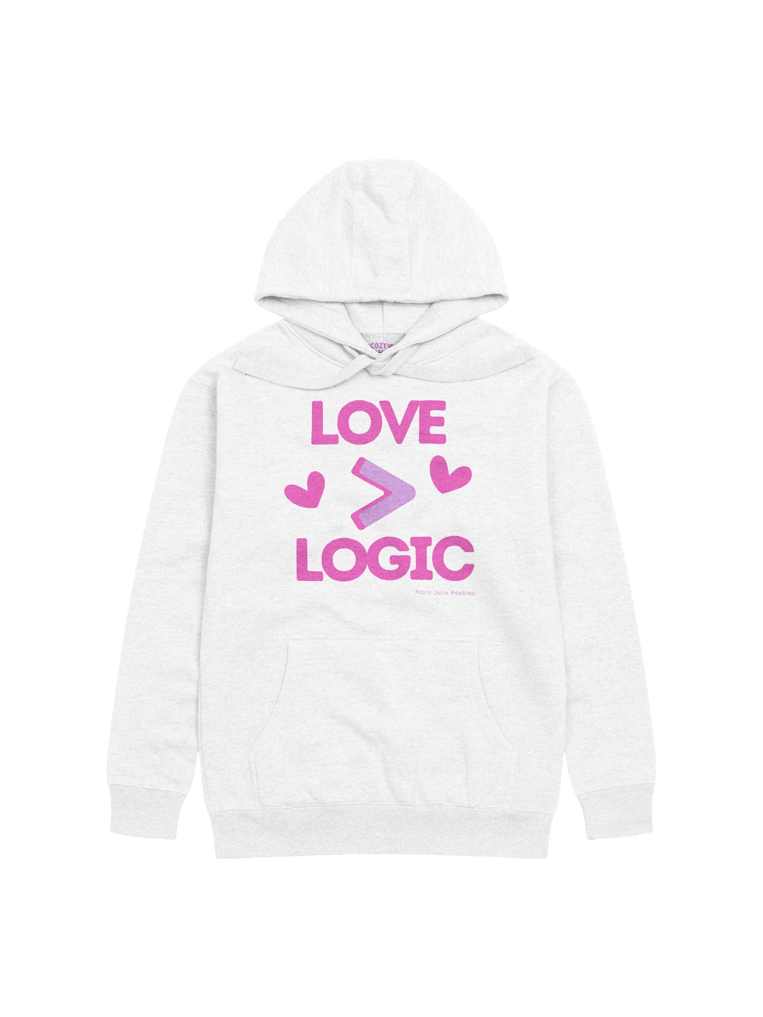 Felpa con cappuccio Love > Logic product image (1)