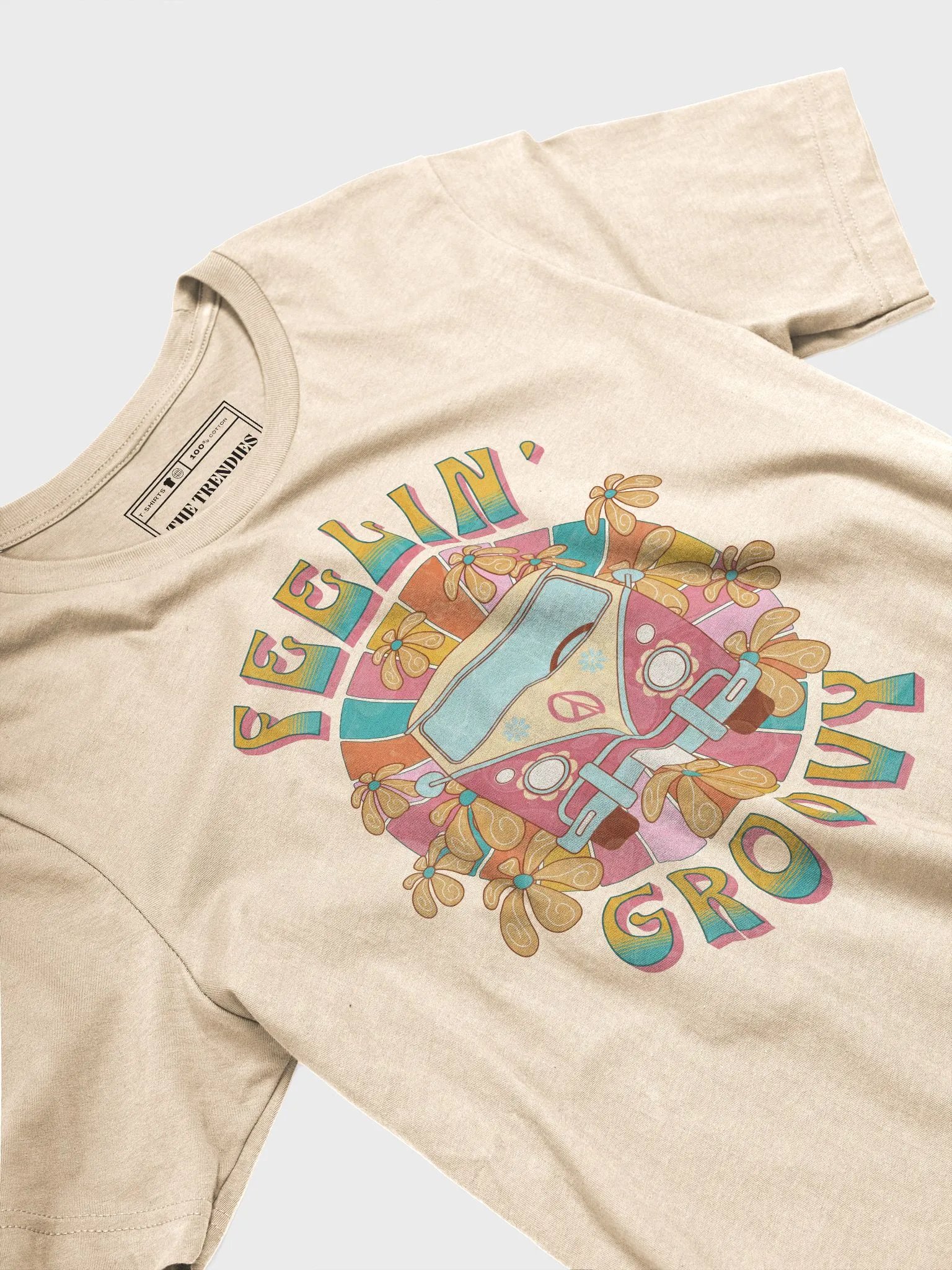 Peaceful Groovy VW Camper Van T-Shirt product image (2)