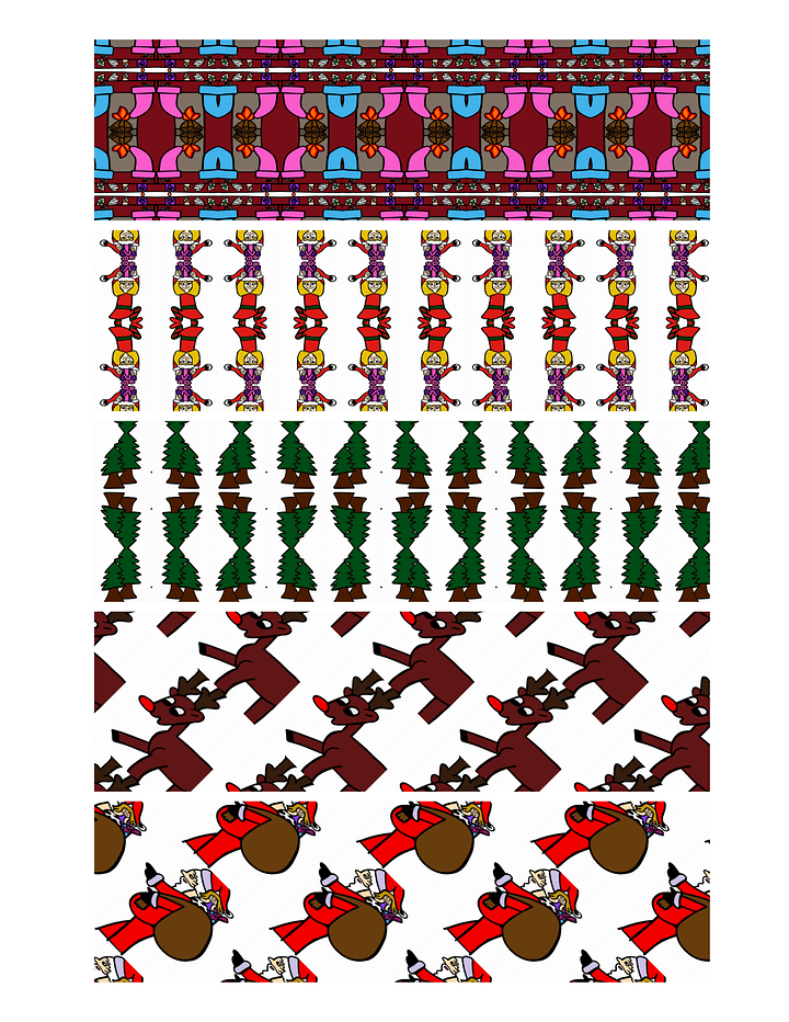 Christmas Themed Colored Bookmark Sheets-2x6 and 2x8 product image (2)