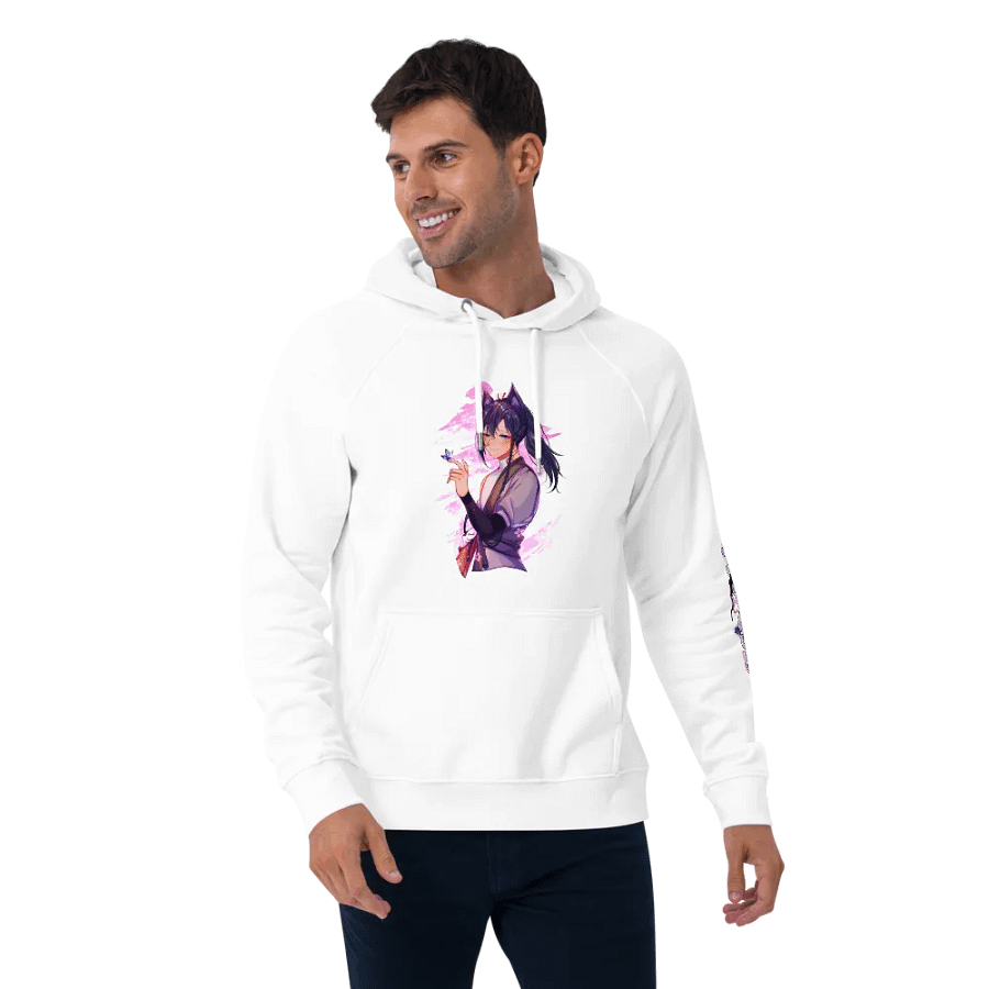 Unisex Eco Raglan Hoodie - Standard | Light Mode product image (2)