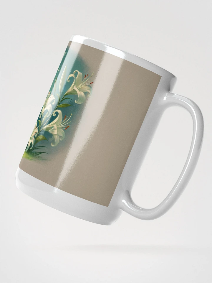 Enchanted Lily Fairy 15 oz White Glossy Mug product image (2)