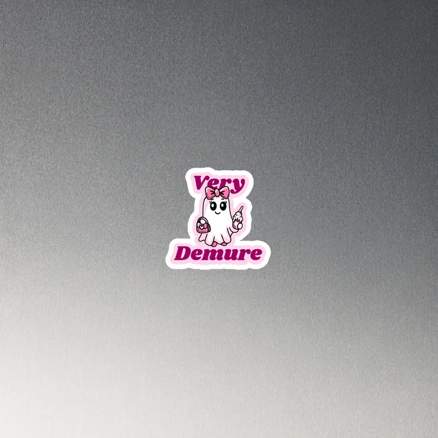Very Demure Cute Ghost Magnet product image (3)