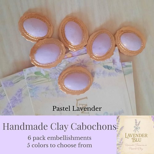 Handmade clay cabochons available in5 colors. links in bio. #cameos #cabochonmaker #journalembellishments #junkjournalsupplie...