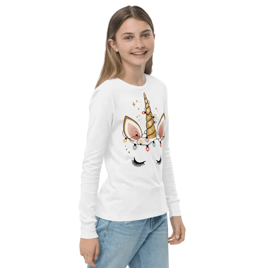Enchanted Unicorn Glow Long Sleeve Tee product image (4)