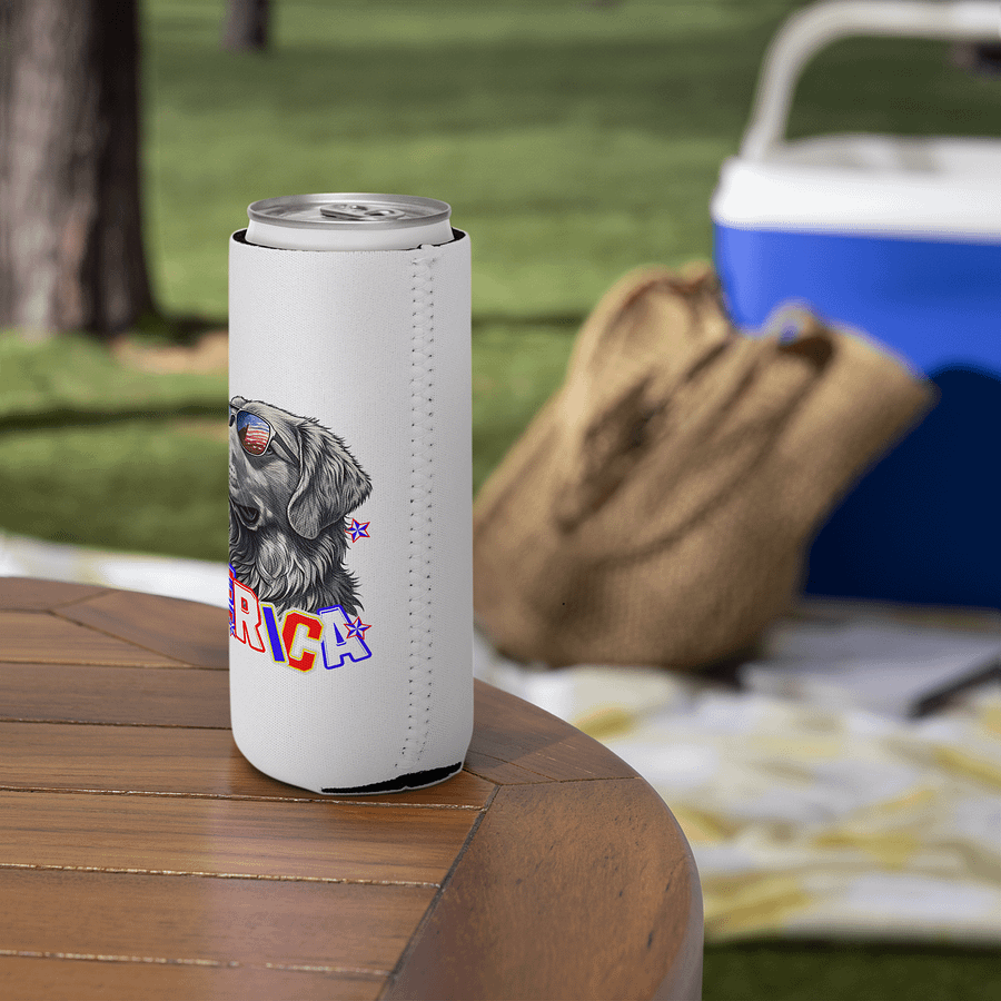 Merica Golden Retriever Patriotic Pup Can Cooler product image (5)