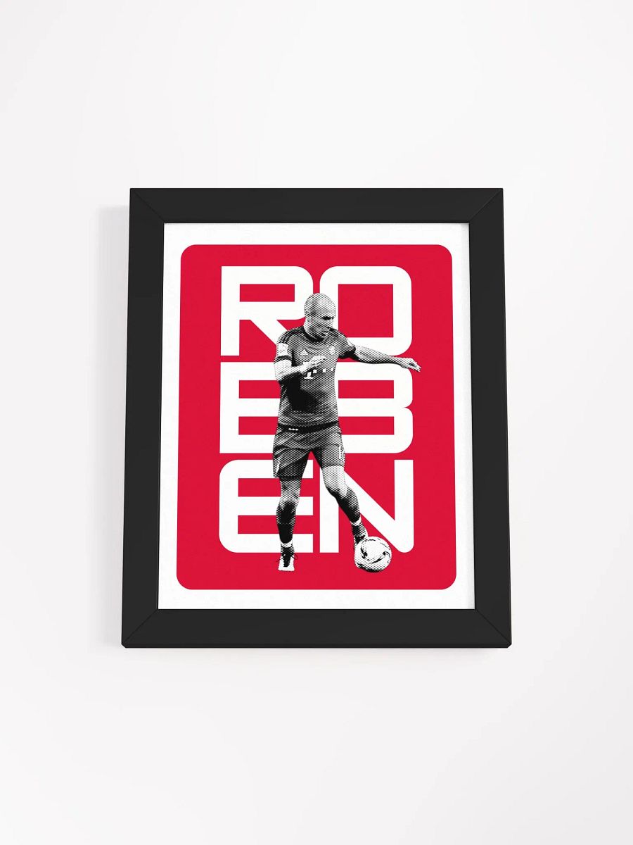 Arjen Robben BW Bayern Munich Name Art Framed Print product image (3)