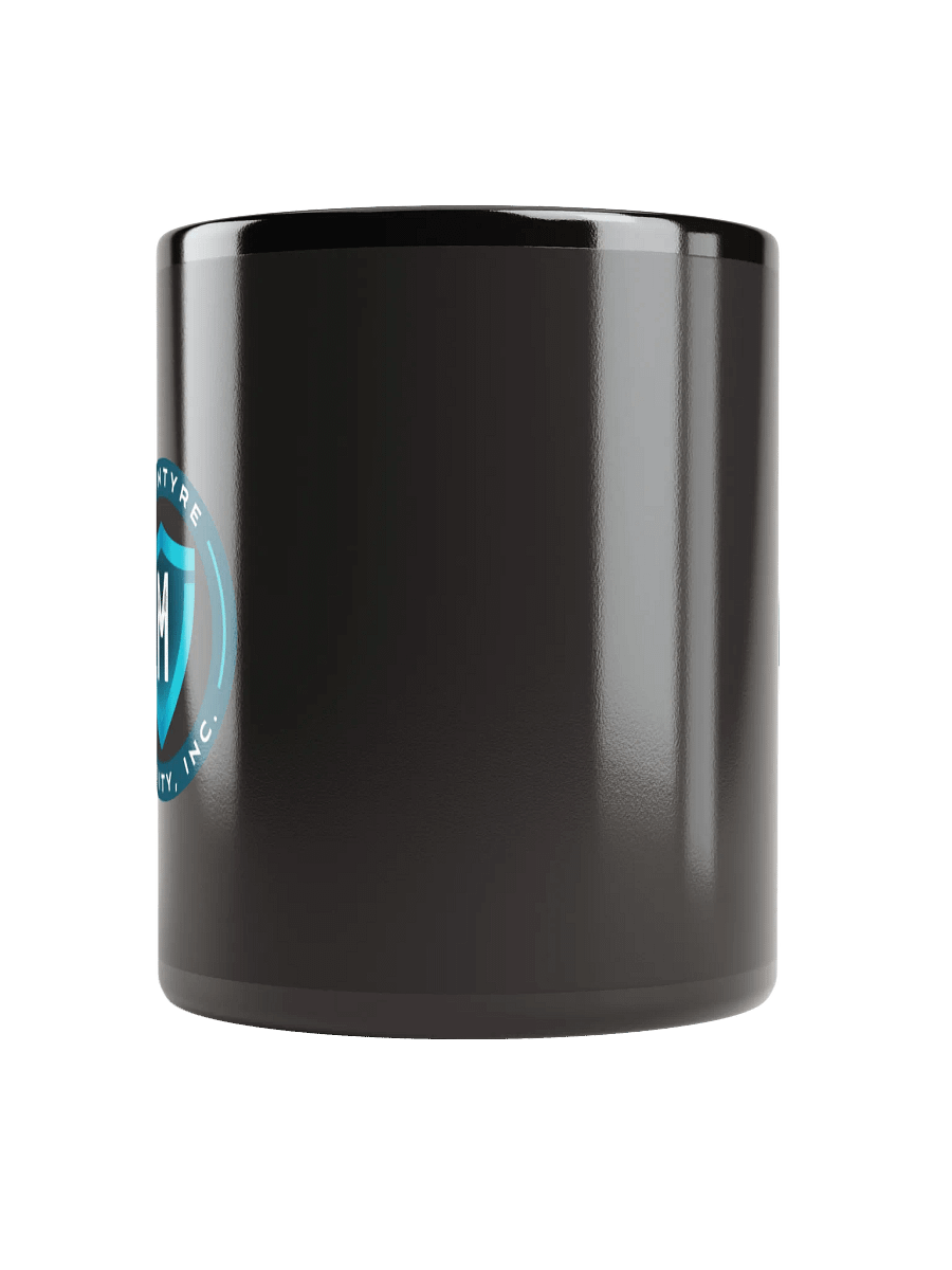 Black ceramic coffee mug - McIntyre Security, Inc. Logo product image (5)