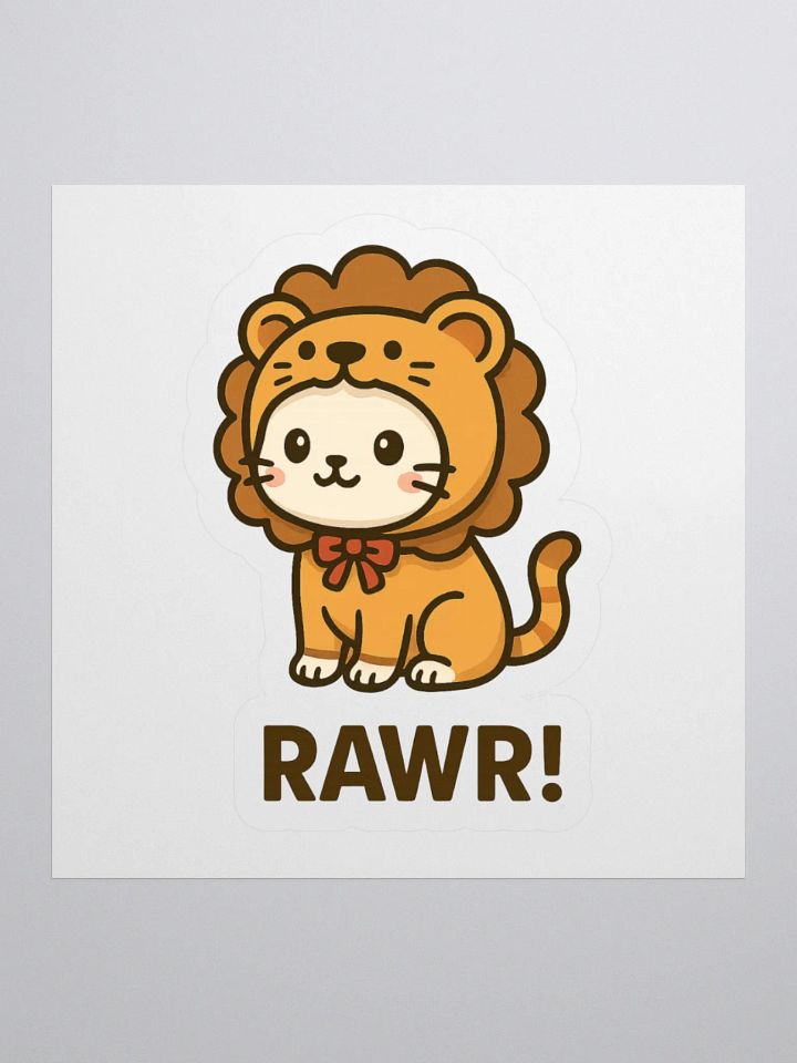 Rawr Lion Cat Sticker product image (3)
