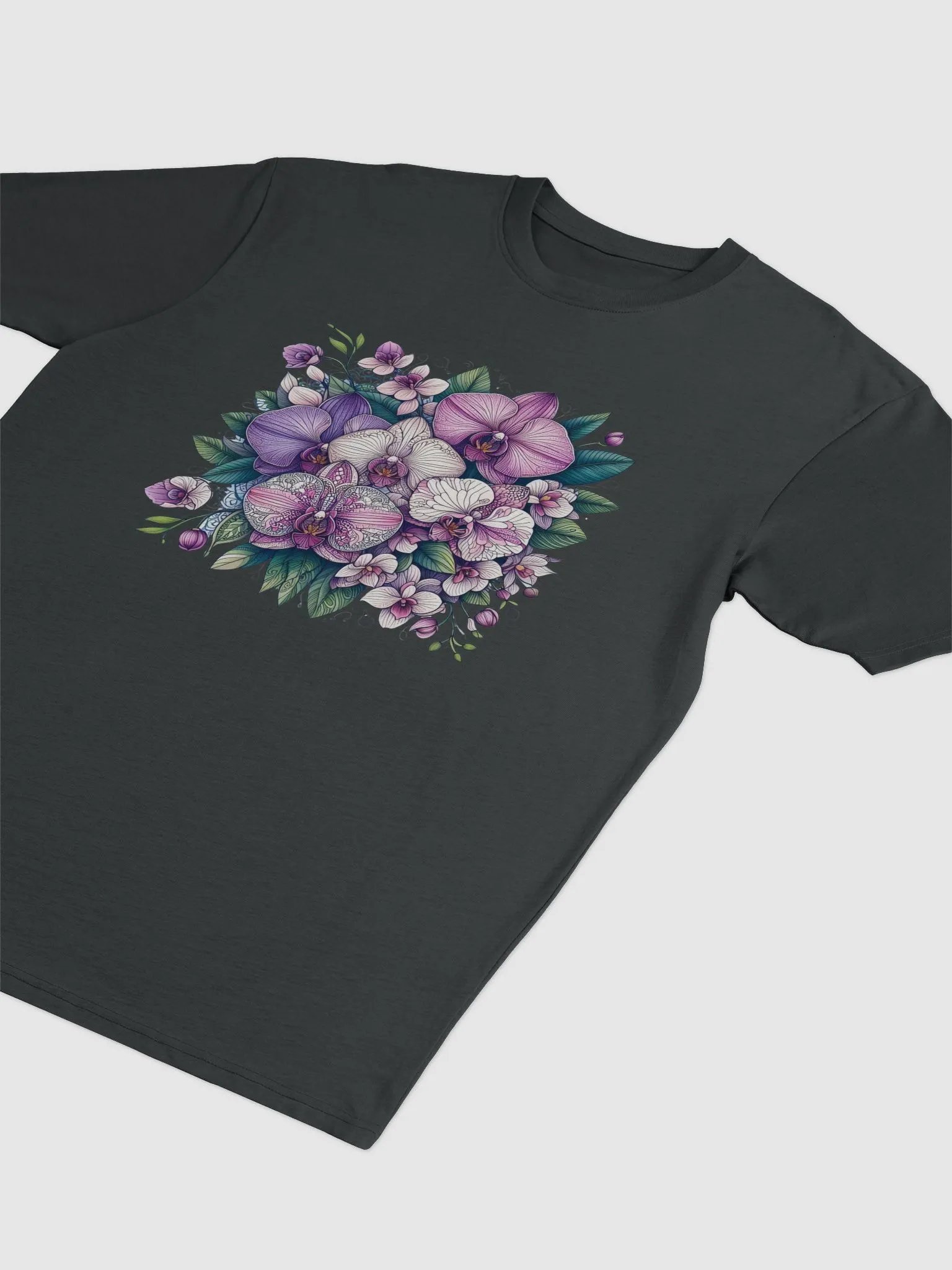 Orchid Oasis Men's Tee | AI Design mandala patterned flowers product image (3)