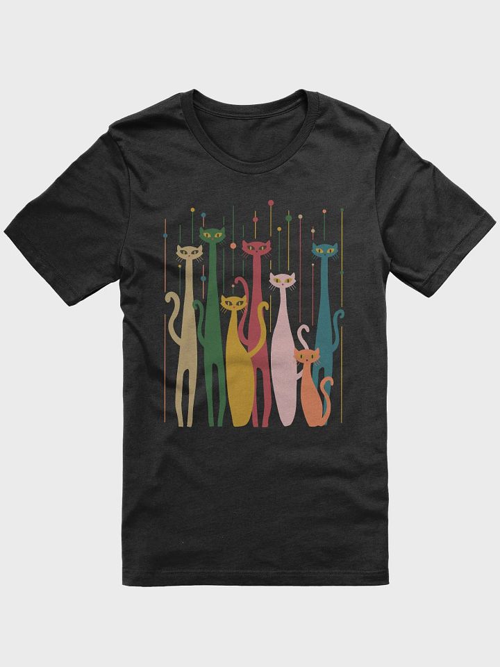 Mid-Century Modern Look Cats Vintage Retro 50s 60s Style T-Shirt product image (1)