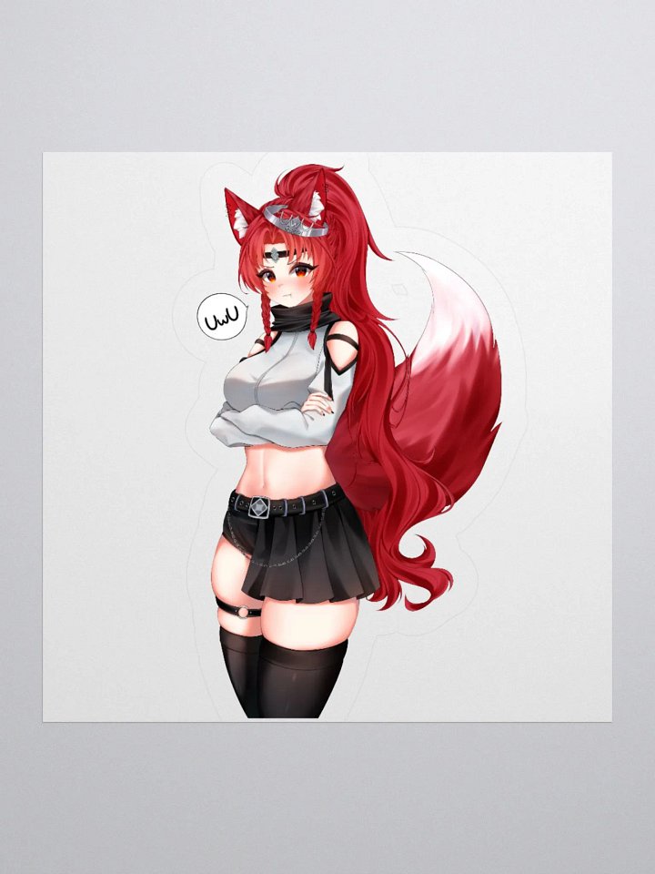 UwU queen Star Kisscut sticker product image (1)