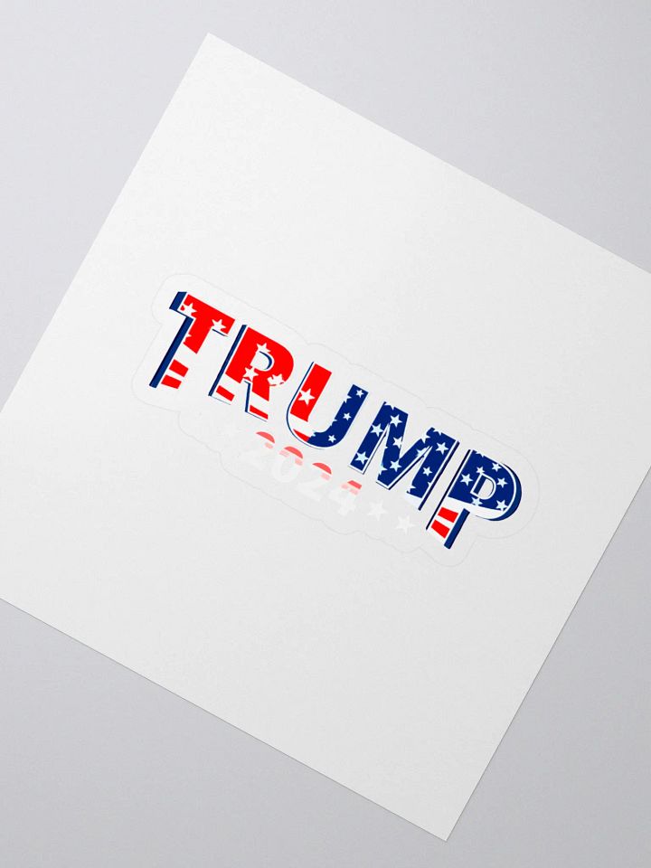 Patriotic Trump 2024 Kiss Cut Stickers product image (2)