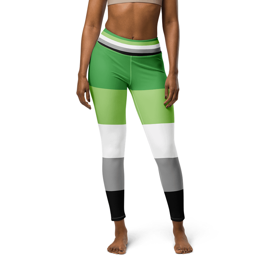 Aromantic Pride Flag Leggings product image (1)