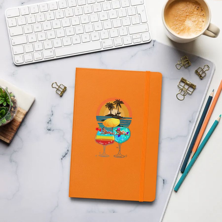 Tropical Sunset Hardcover Notebook for holiday planners journalling product image (8)