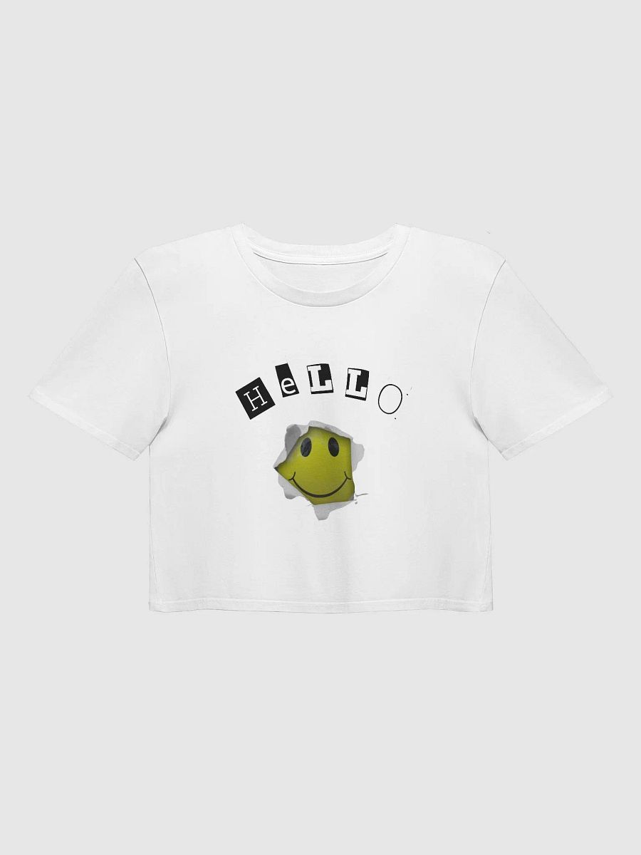 HELLO HAPPY Crop Top product image (1)