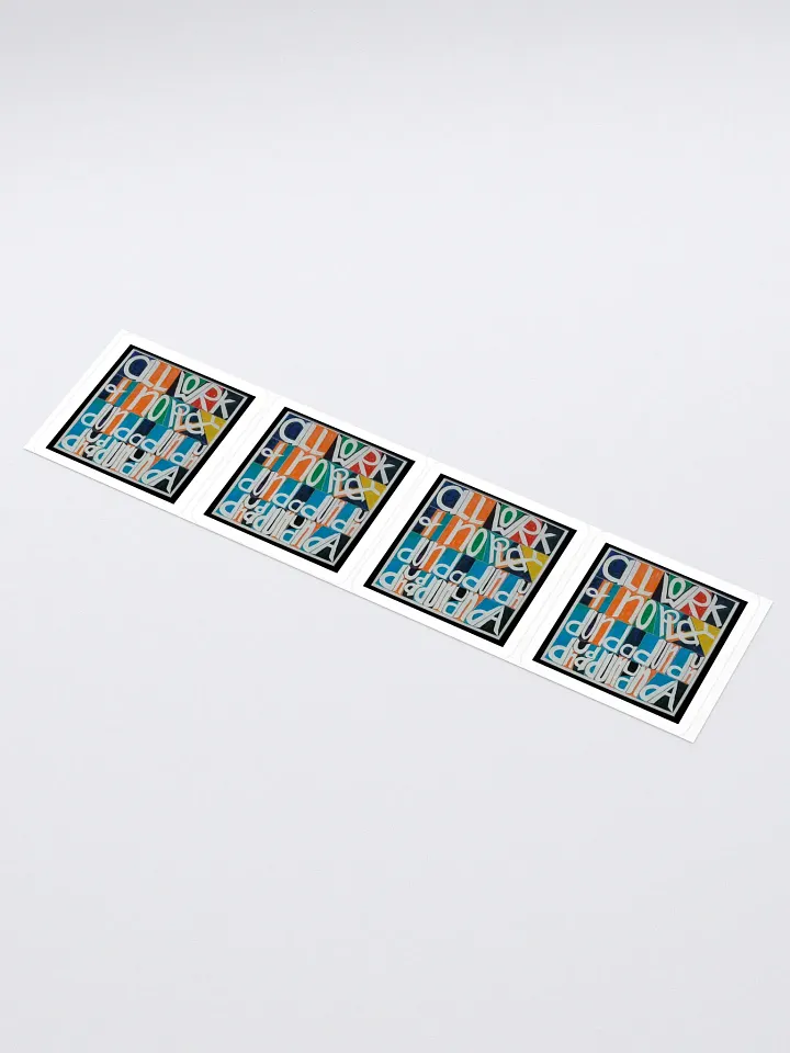All Work and No Play 4-Pack Stickers product image (1)