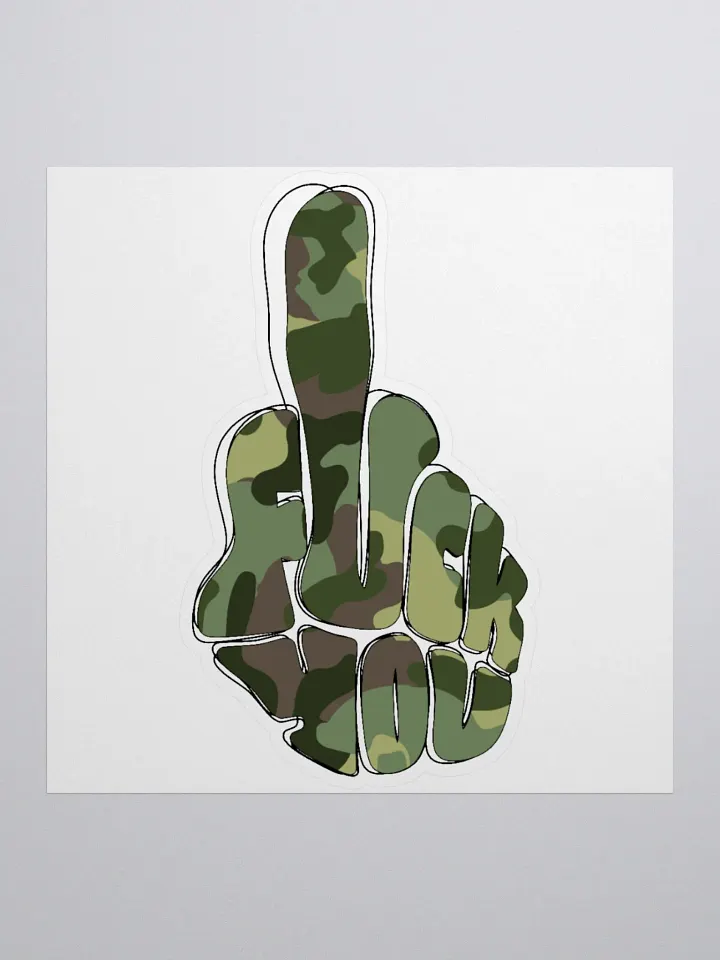 FU Camo 'The Finger' Sticker product image (2)