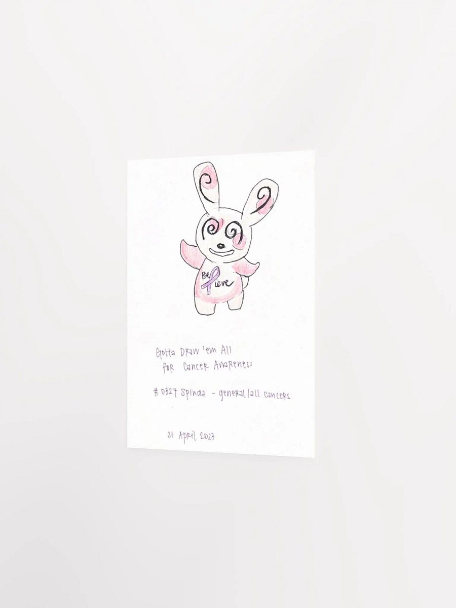 Dancing Panda Monster with General Cancer Awareness Ribbon product image (2)