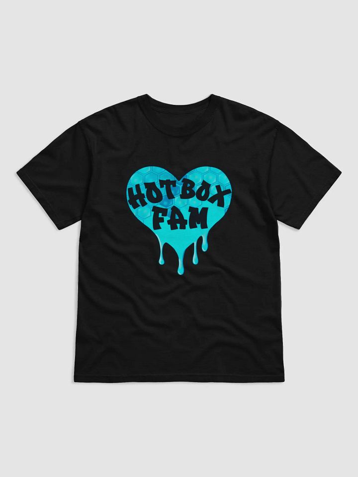 HOT BOX FAM BRIGHT BLUE HONEY COMB LOGO TEE product image (1)
