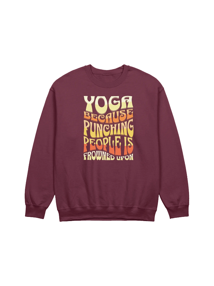 Yoga Humor Crewneck Sweatshirt product image (1)