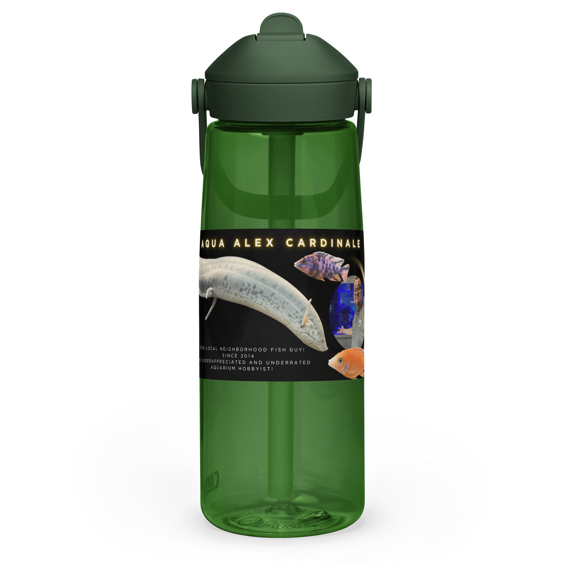 Neighborhood Fish Guy Water Bottle - Aqua Alex Edition product image (3)