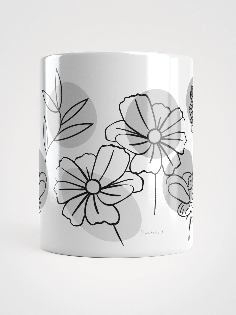 Mug Blanc - Ombres d'Encre - Cadeau Floral Stylisé product image (5)