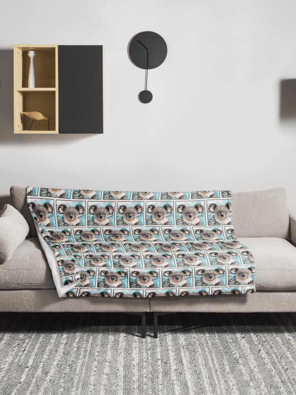 Koala Dreamland Throw Blanket product image (1)