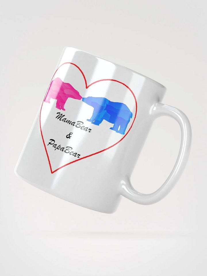Mama & Papa Bear White Glossy Mugs product image (3)