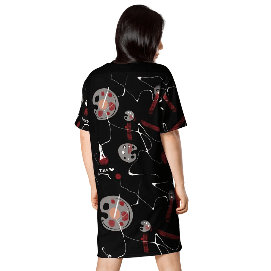 ScribbleWear #1 T-Shirt Dress/Black Palette product image (4)