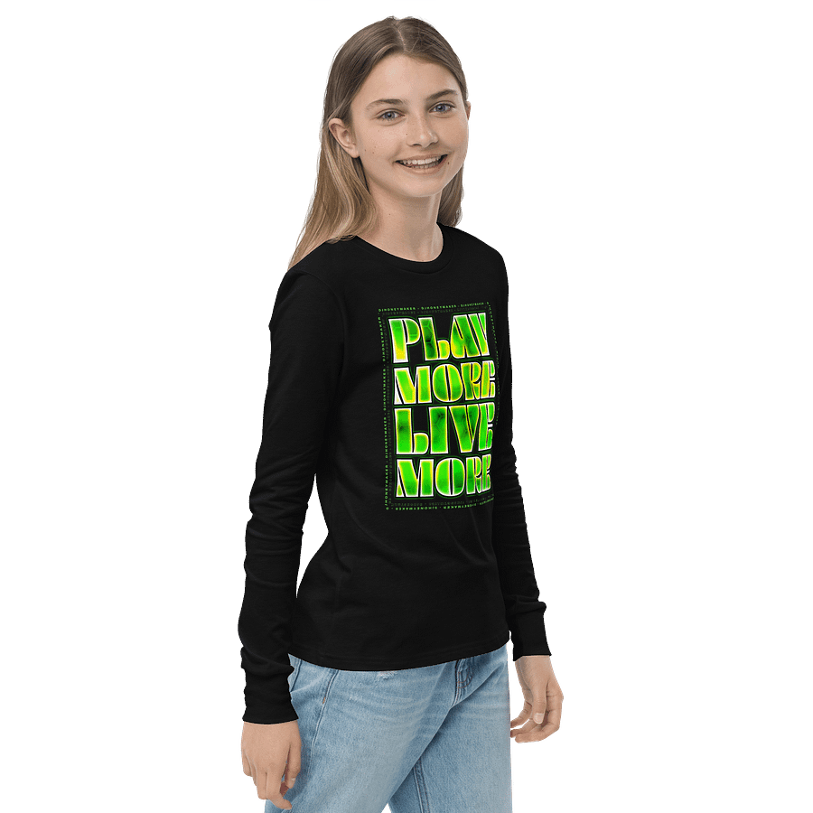 Play More Live More Youth Long Sleeve T-Shirt product image (12)
