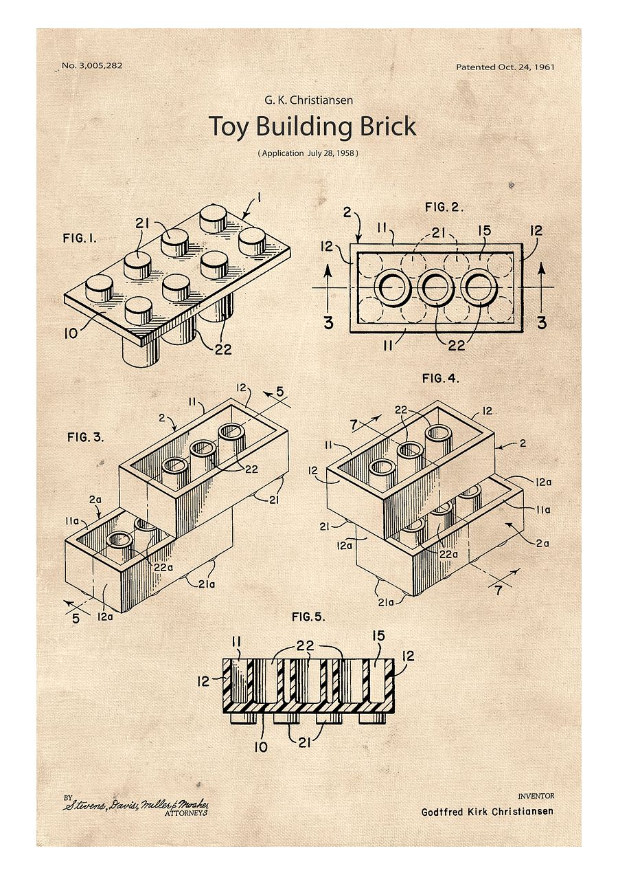 LEGO Brick Patent | Poster product image (6)