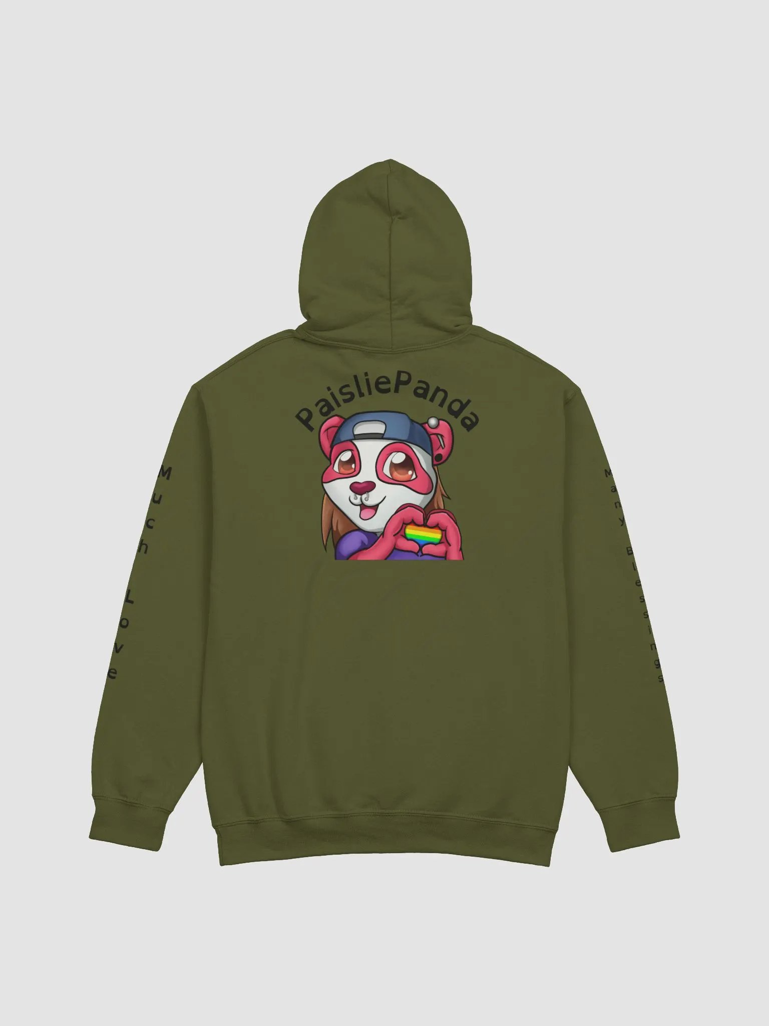 PaisliePanda Love and Blessings Love Hoodie w/ Dark Text product image (10)