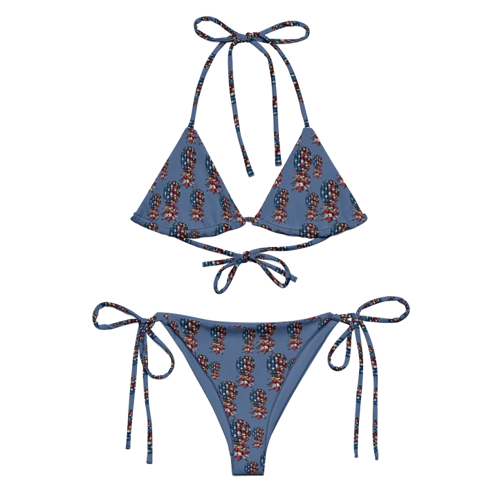 American Flag Upside-Down Pineapple Bikini product image (1)