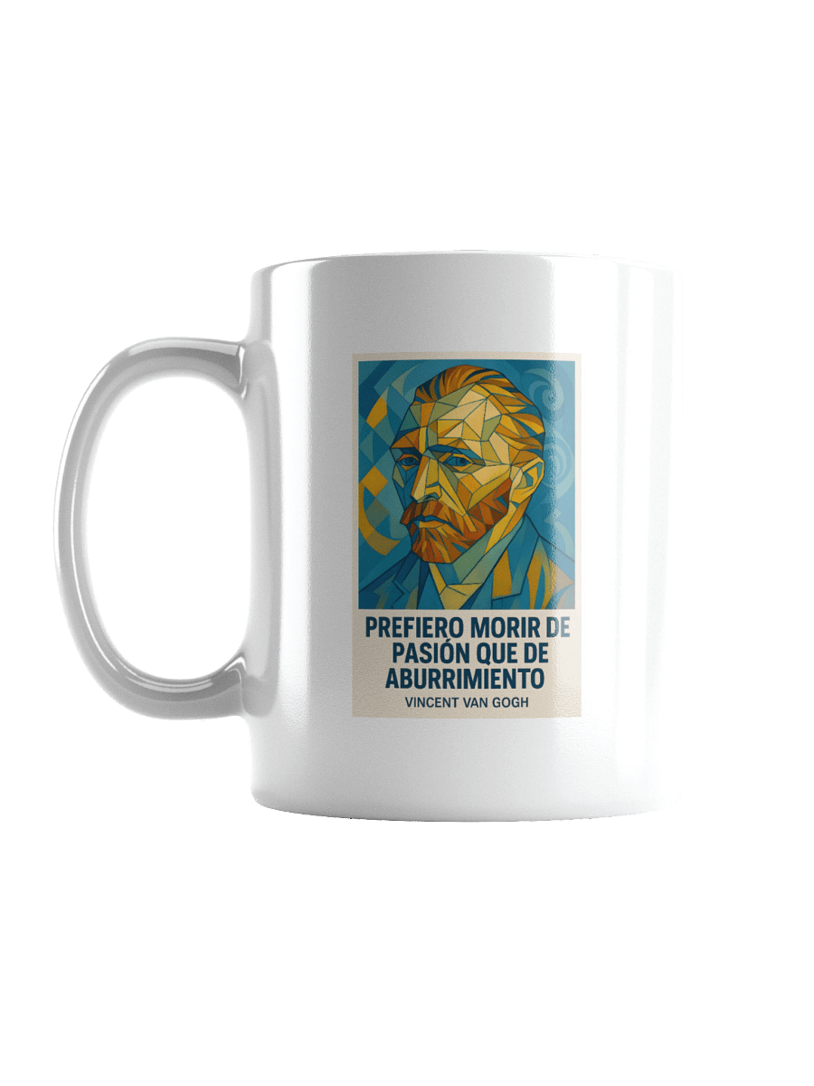 TAZA ultra-premium retrato cubista de van Gogh fusionando post-impresionismo y cubismo product image (2)