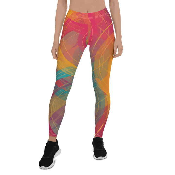 Vibrant Spiral Dreams Leggings product image (1)