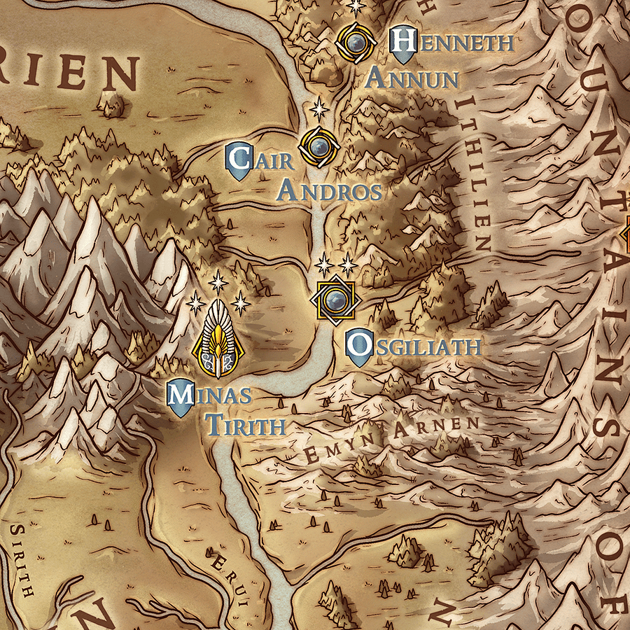 Map of Gondor (Framed) product image (3)