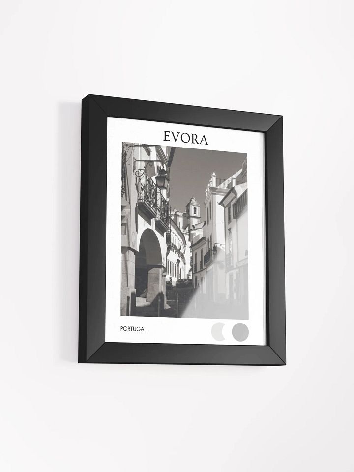 Streets of Evora - Black & White - Framed product image (2)