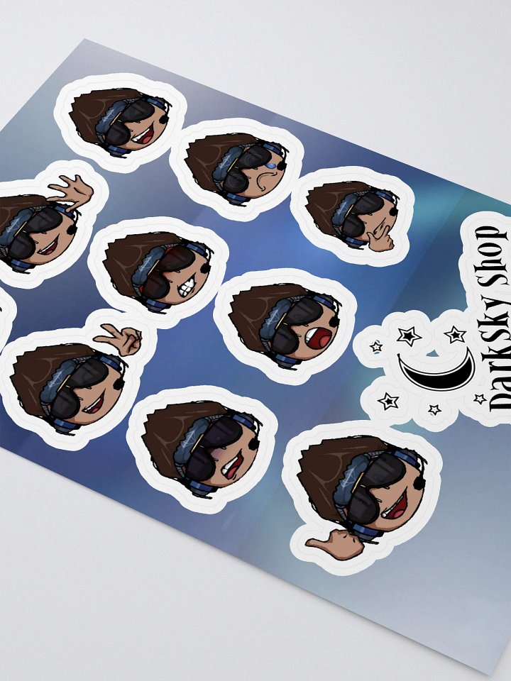 DarkSky Emojis Sticker Sheet product image (2)