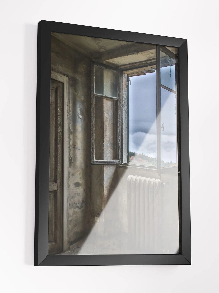 Print Fine Art - Forgotten Passage - Abandoned Window with Misty Mountain View product image (6)