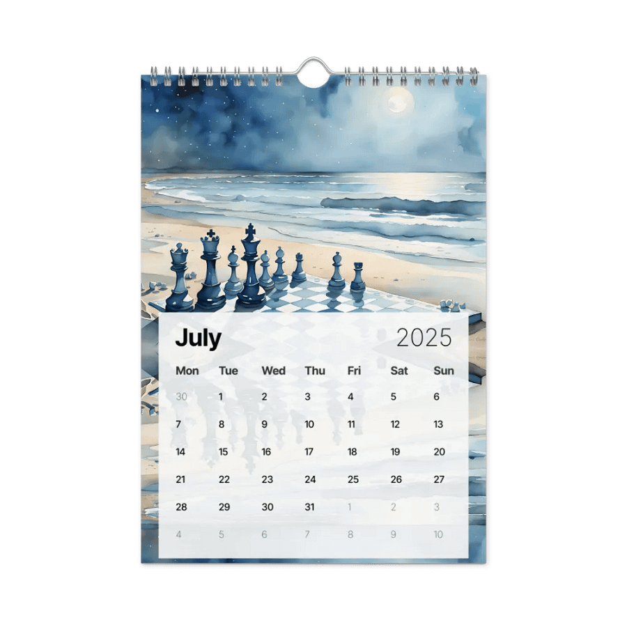Chess Wall Calendar 2025 product image (10)
