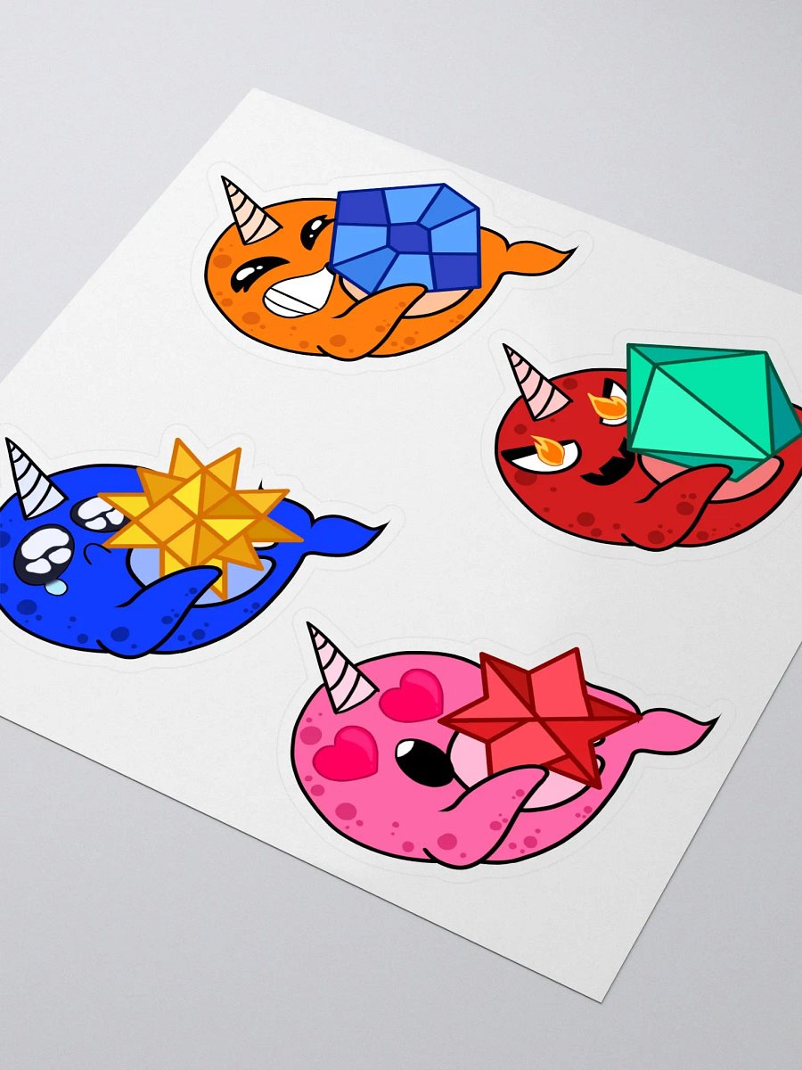 Narwhal Bit Emote Stickers product image (1)