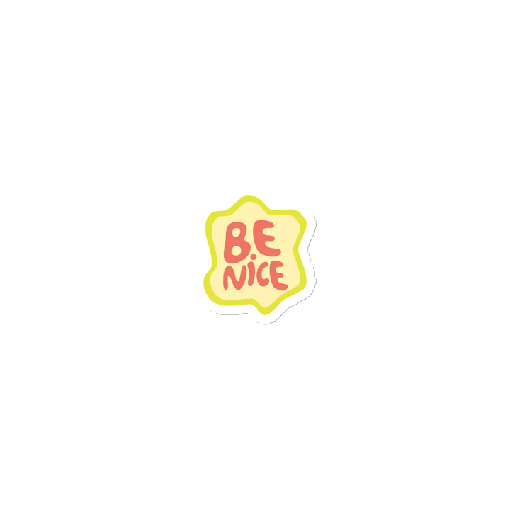 'BE NICE' Die-cut Magnets product image (2)