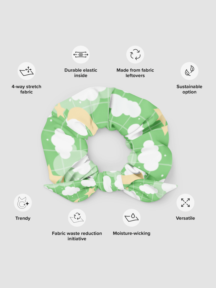 ImaginaryStory All-Over Print Scrunchie Green product image (5)