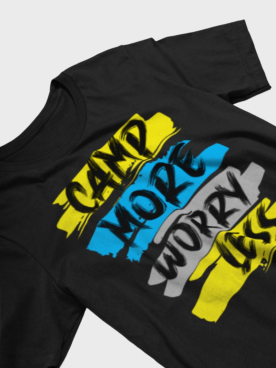 "Camp More Worry Less" Black T-Shirt Womans product image (3)