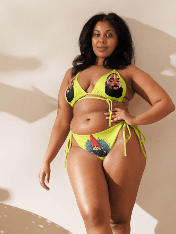 Peeking gnome yellow string "Zuk-kini" product image (5)