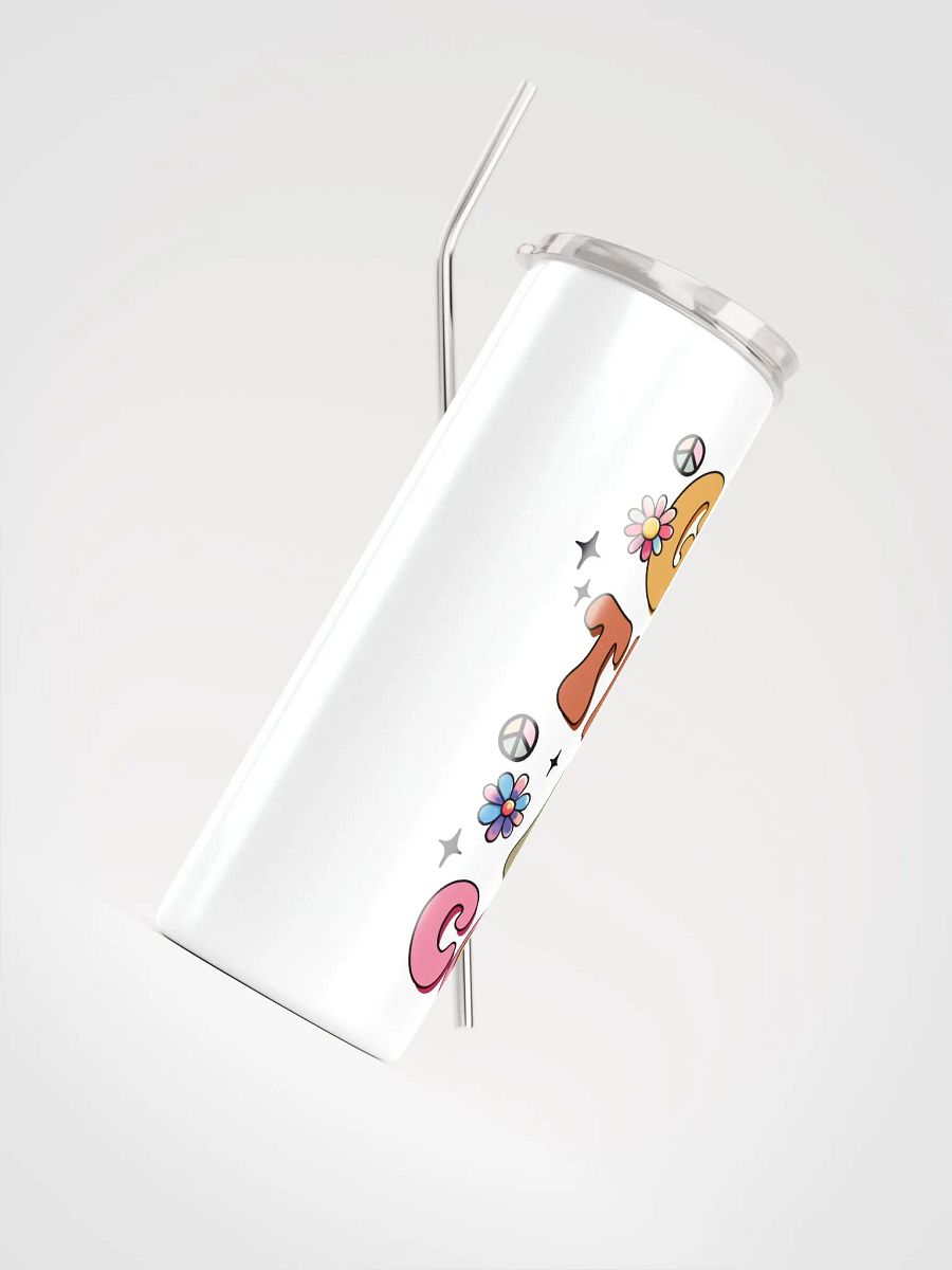 Optimistic Vibes Stainless Steel Tumbler product image (5)